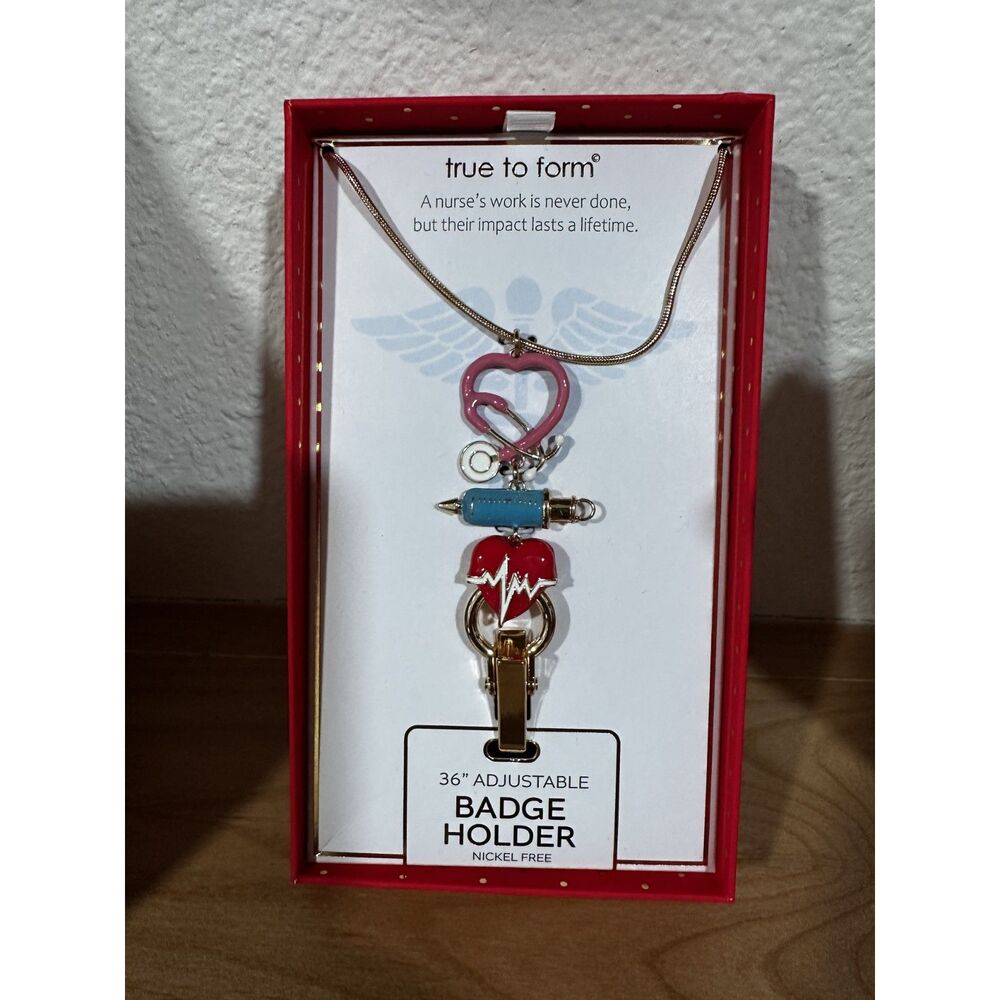 True to Form Nurse-Themed 36' Adjustable Badge holder NIB